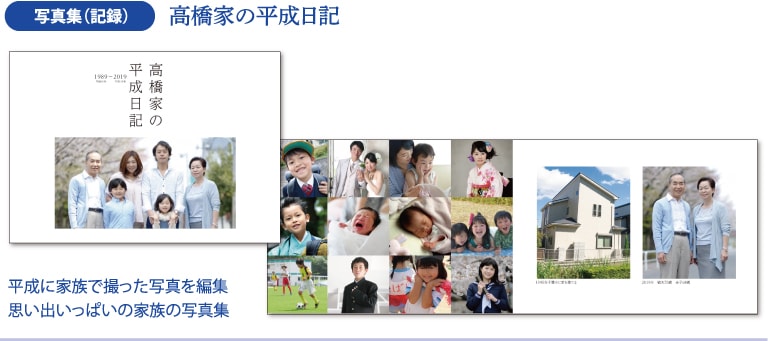 写真集（記録）　高橋家の平成日記